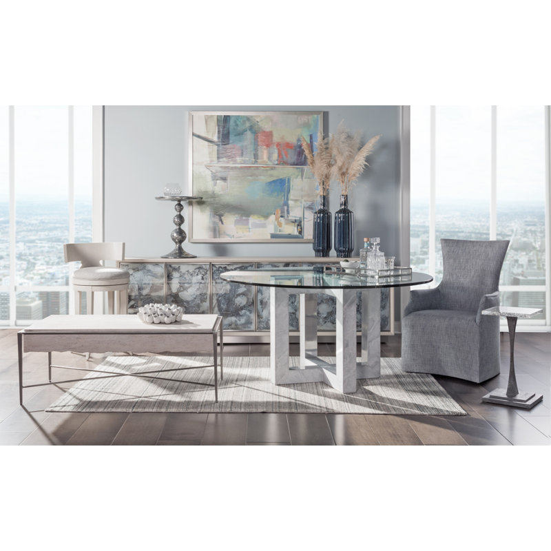 Montreaux 12'' Silver Square Metal Spot Table with Acrylic Top