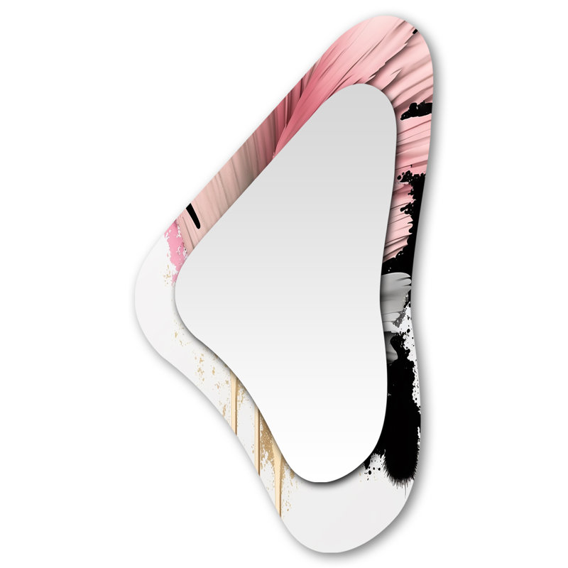Grand miroir mural rose Gerbera