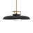 Chessa 1-Light Pendant in Brass/Black-602801147-602801144