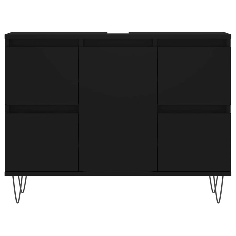 Agnon Floor Mounted Bathroom Cabinet, Black