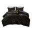 Ensemble d'édredon en peluche imprimé métallique Gracie Mills Elysia-110407038-110407039