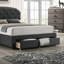 Tissu 1pc lit simple avec tiroir et capitonnage avec tête de lit et mobilier de chambre à coucher-118039031-118039033
