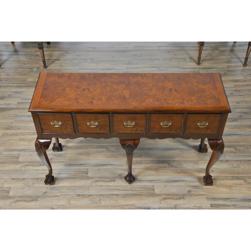 Table de buffet en bois d’acajou de 5 tiroirs de largeur 59" Painesville