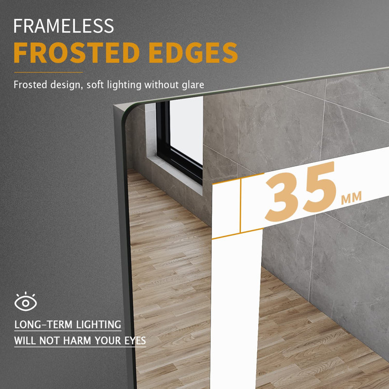 Laymoune Flat Wall Mirror