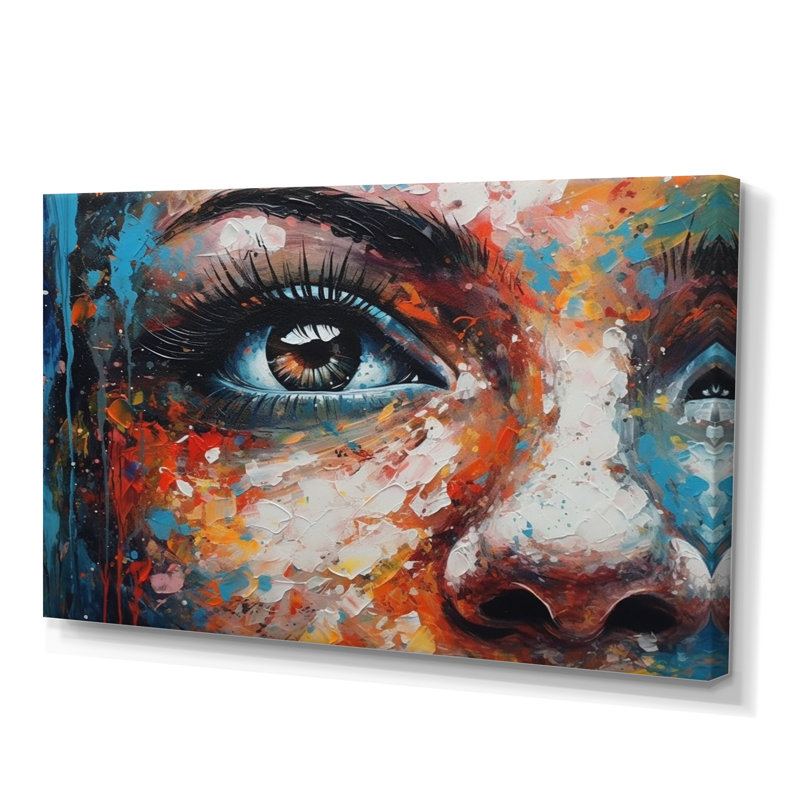 " Colorful Eye ", 16" H x 32" W x 1" D