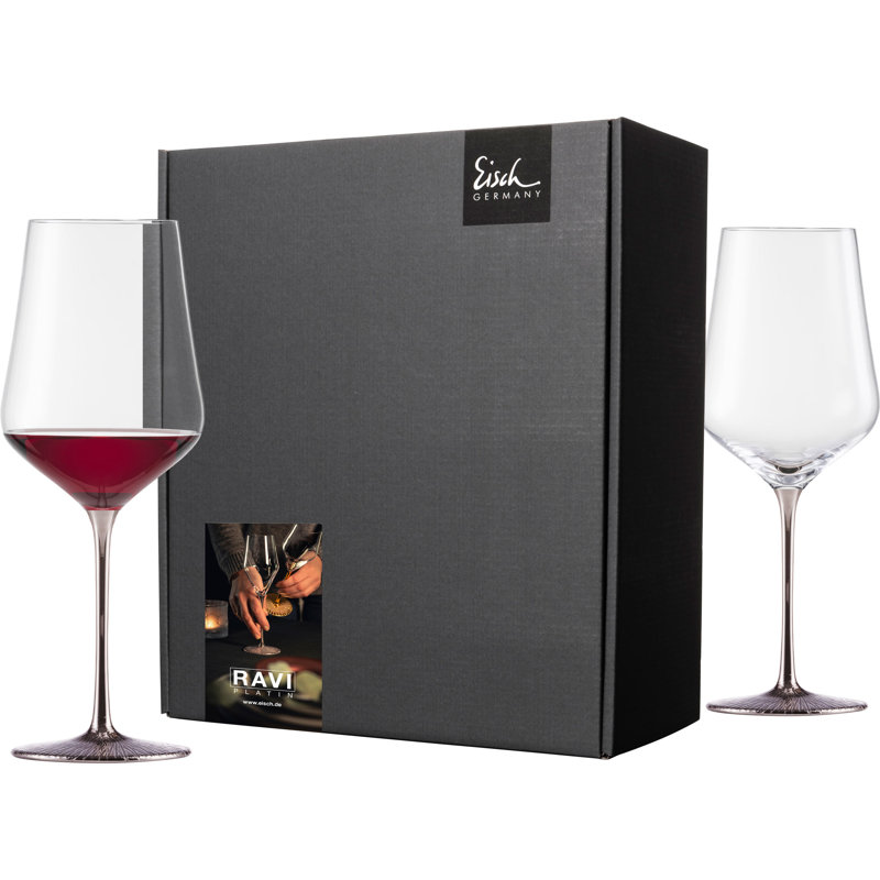 Encinas 620ml Red Wine Glass Set, Platinum