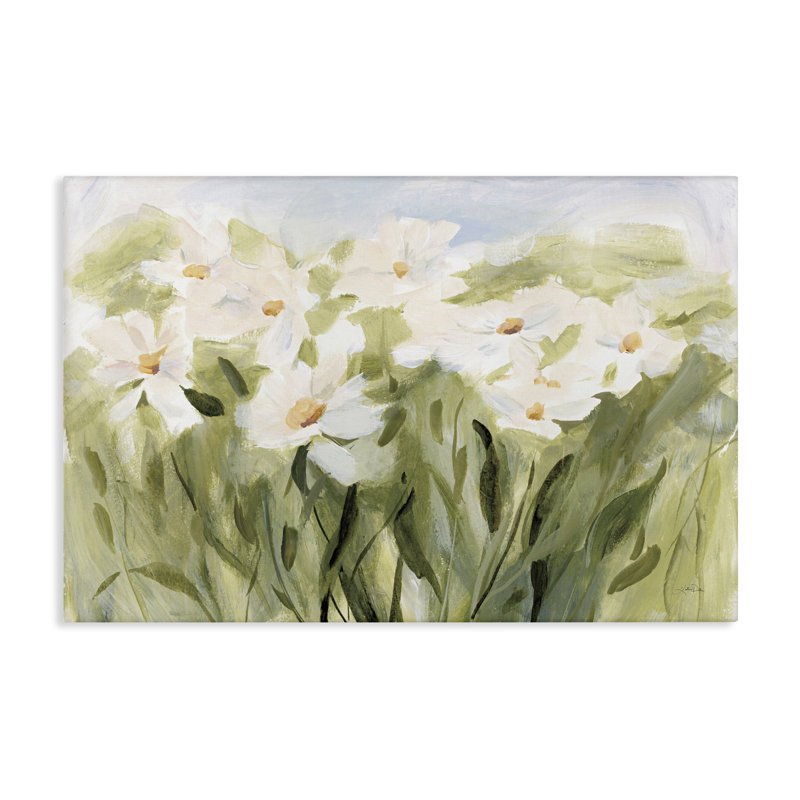 «Daisy Meadow View», art mural sur toile par Katrina Pete, H 16 po x l 24 po