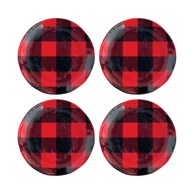 Buffalo Plaid, 6" Melamine Plate S12