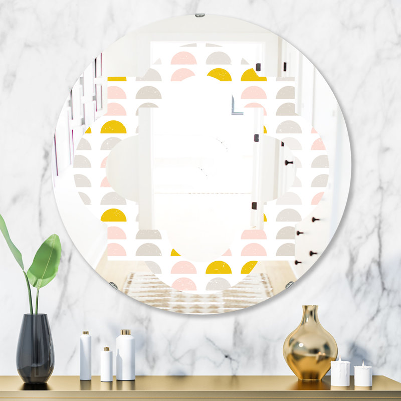 Miroir mural éclectique Quatrefoil, H 23,6 po x l 23,6 po