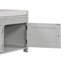 Banc de rangement avec 3 portes en forme de volet, banc à chaussures avec coussin amovible et espace de rangement caché -123952247