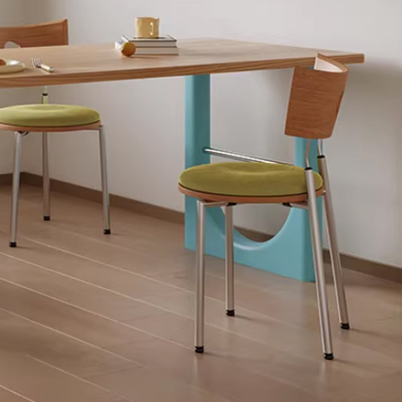 Novel irregular dining table with creative design, 29.52"H x 62.99"L x 27.55"W