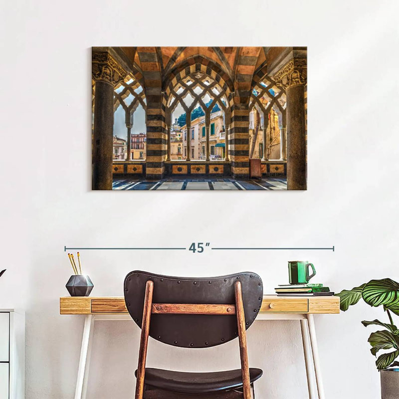 Adella, Italie, cathédrale d'Amalfi, H 24 po x l 36 po