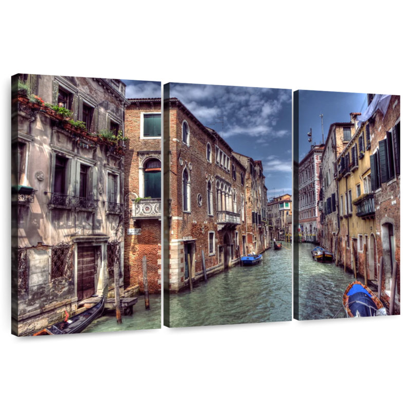 Lilie Venice Street Canal, H 20 po x l 33 po