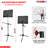 5 Core Music Stand 2 in 1 Height Adjustable Heavy Duty Sheet Music Stands w Detachable Mic Holder