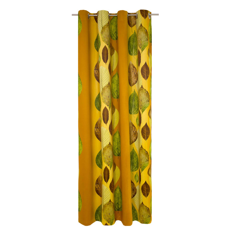 Rajesh Curtain Panel Panel, 245cm H x 145cm W, Terra