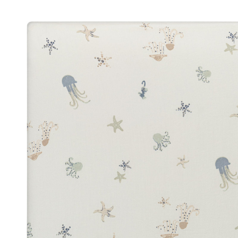 Cove Fitted Crib Sheet (Sea Life)