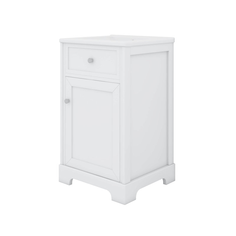 Meuble-lavabo 20 po avec lavabo 20 po, Blanc