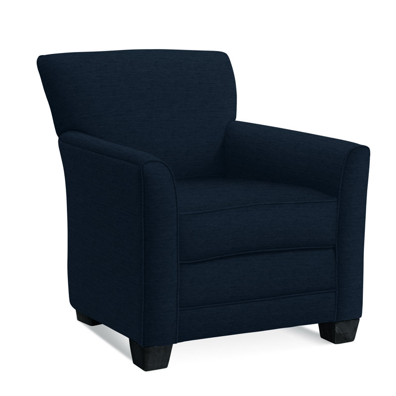 Buckley Armchair, Black Finish, Snow Crypton Performance; 0884-91