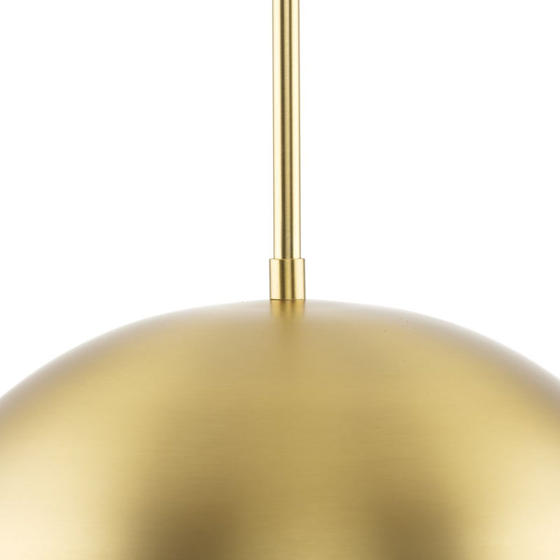Ashantae 1 - Light Dome Pendant, 120.5" H x 15.75" W x 15.75" D, Brushed Gold