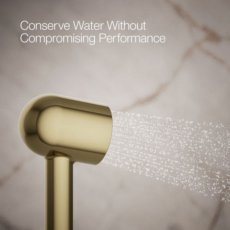 Statement 2.5 GPM Single-Function Iconic Handshower, Vibrant French Gold, 2.5 GPM