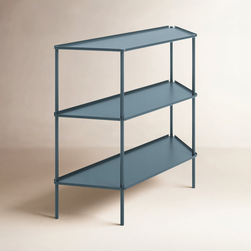 Not for Nothing 34" H x 38" W x 13 D" Shelving Unit, Marine Blue