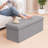 Ottoman with Storage for Living Room, Sherpa Folding Storage Ottoman Foot Rest, Collapsible Bedroom Bench Storage Foldable Boucle Ottoman Bench, Faux Teddy Fur-1412366571