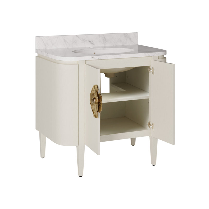 Briallen 36" Vanity with Oval Undermount Sink, White