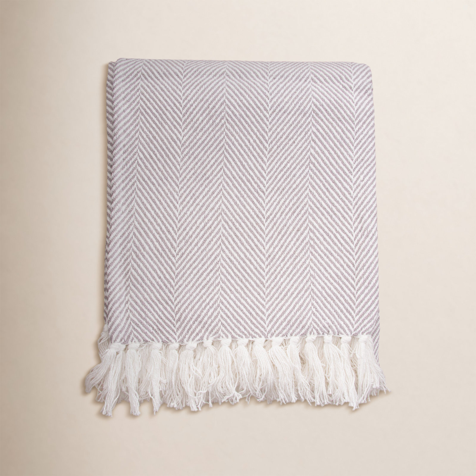 Lilith Cotton Throw Blanket, Cement