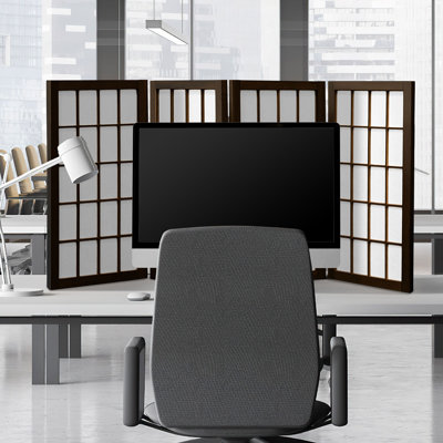 Terri-Lynn Solid Wood Folding Room Divider