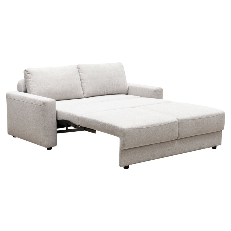 Canapé-lit à glissière relevable en tissu grand format avec matelas à mémoire de forme Restora