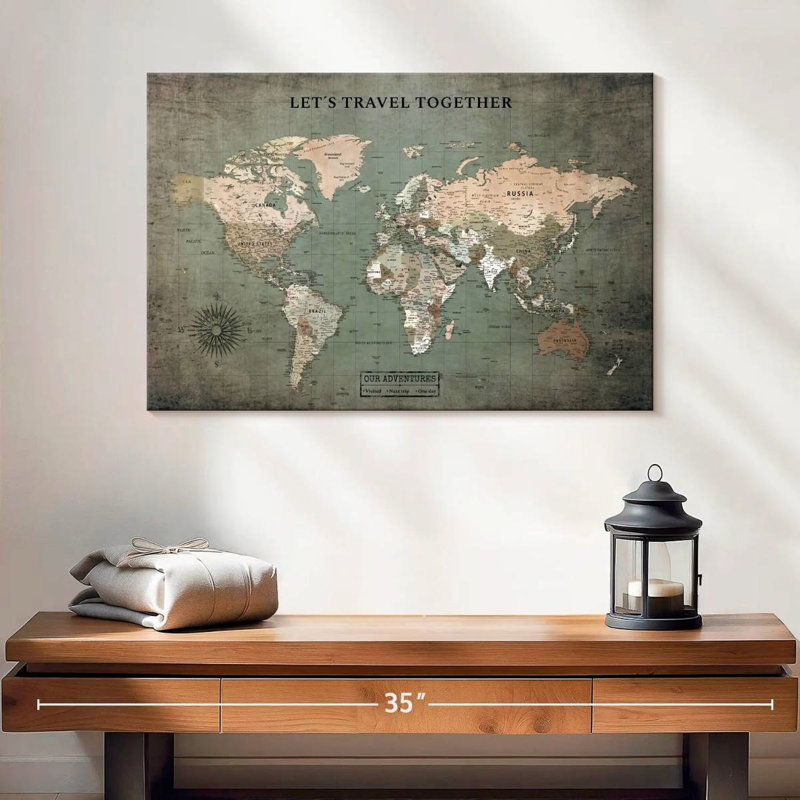 «Travel Together II», punaise Amrico, H 16 po x l 24 po