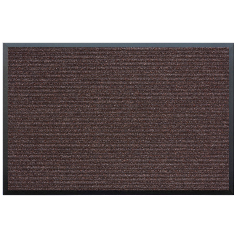 Tapis d'intérieur / extérieur antidérapant Alem, Rectangle 2 pi x 3 pi, Chocolat