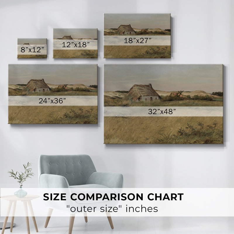 "Vintage Landscape -DCCCLxxi" sur toile, H 25 po x l 37 po x P 1,5 po, Toile tendue