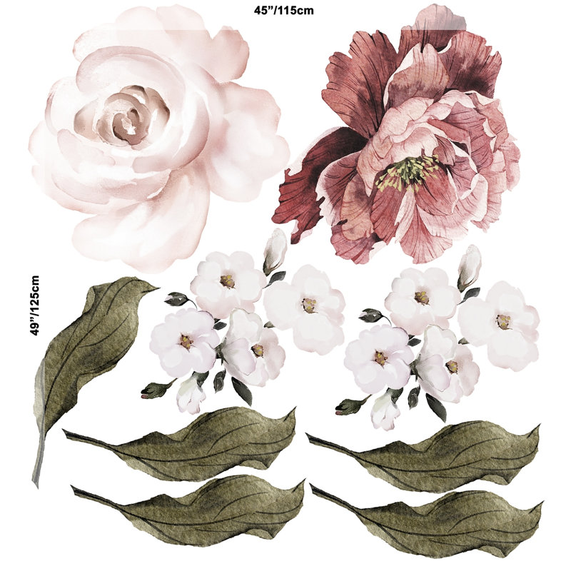 Adhésif décoratif pivoine Hiya