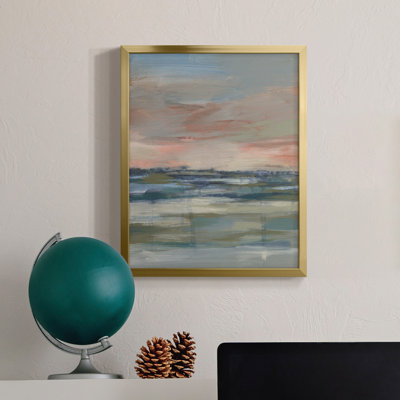 Vaste marais II - Toile avec cadre de qualité supérieure - Prêt à être accroché
