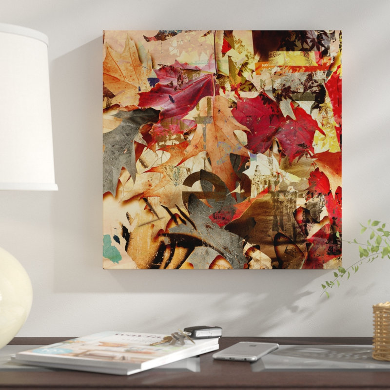 « Automne VIII », impression sur toile tendue encadrée, H 16 po x l 16 po x 1,5 po