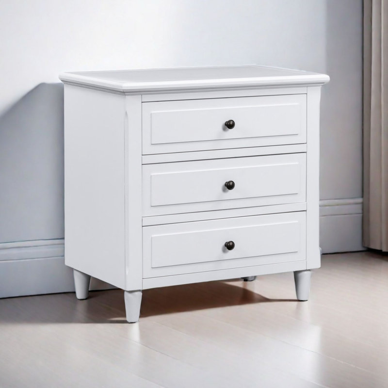 28'' W Nightstand, White
