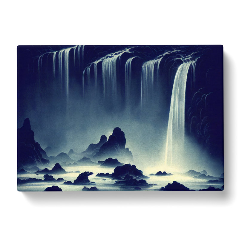 Futuristic Waterfall - Wrapped Canvas, 40cm H x 60cm W x 3cm D