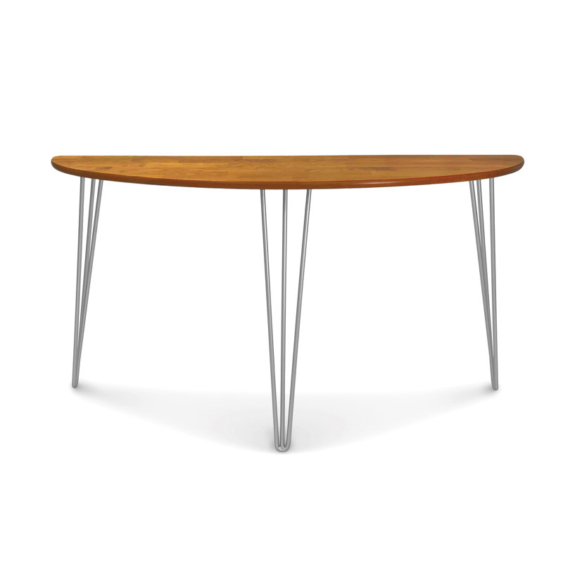 Sage Demilune Sofa Table With Metal Legs