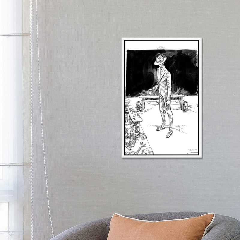 My Shadow Phase by Sunflowerman - Gallery-Wrapped Canvas Giclée on Canvas, White Framed, 66.04 cm H x 45.72 cm W