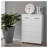 Six drawer side table-Multi Storage Function: White color cabinet with 6 drawers Simple design-12974969