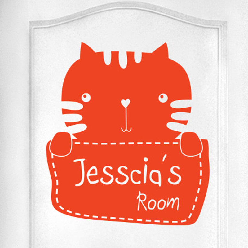 Animals Wall Decal, Orange