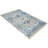 Machine Made Polyester 9 x 12 Area Rugs - Rectangle, Ivory Blue Color, Oriental Design, Low Pile Machine Made Area Rugs for Living Room, Bed Room-30779605
