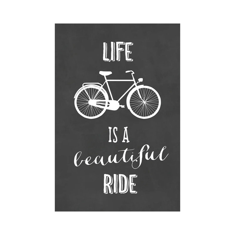 Life Is A Beautiful Ride by Blursbyai - Gallery-Wrapped Canvas Giclée on Canvas, Canvas, 20.32 cm H x 30.48 cm W