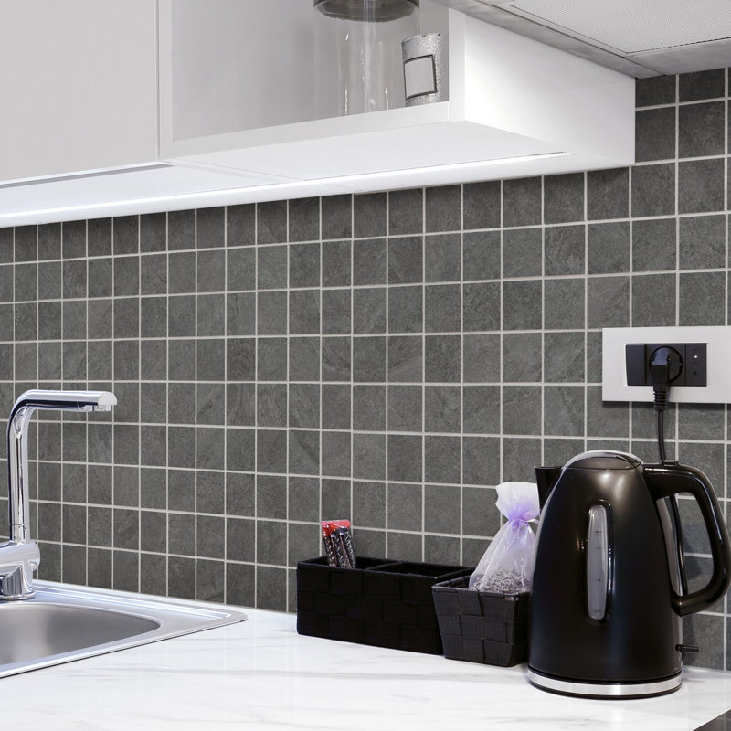 Lucenta Grid 12 in. x 12 in. Matte Porcelain Mosaic Floor and Wall Tile, Snow