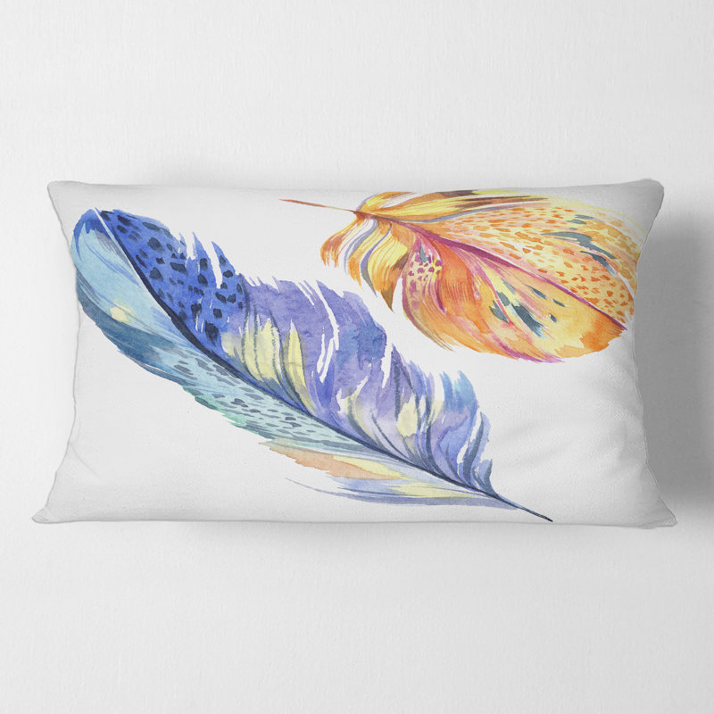 Housse et insert d'oreiller rectangulaire Bird Feather from Wing
