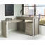 Bureau en bois massif avec prises Musso