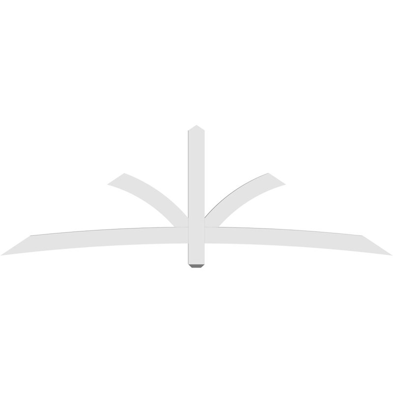 Support pour pignon Davenport, H 32 po x l 96 po (pas: 8/12), P 2 po x F 4 po, PVC