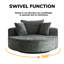 Fauteuil pivotant 55 po Chenille-1788483214