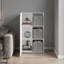 Armoire de rangement compacte avec une porte et 3 tablettes ouvertes Vicco